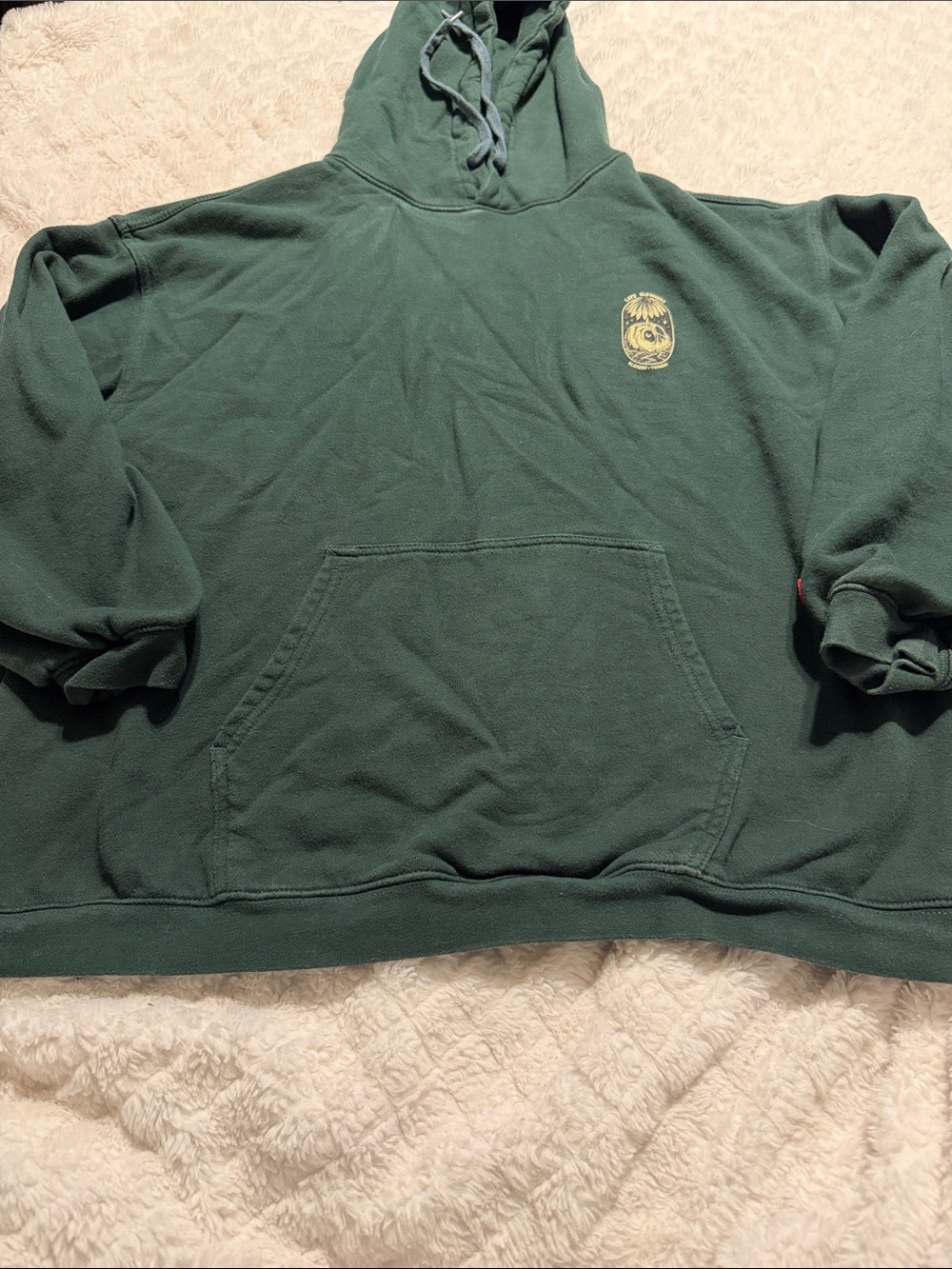Element Dark Green Pullover Hoodie with Small Chest Crest
